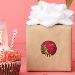 Geschenk nicht erfunden von einem Menschen Gott ge Runder Aufkleber