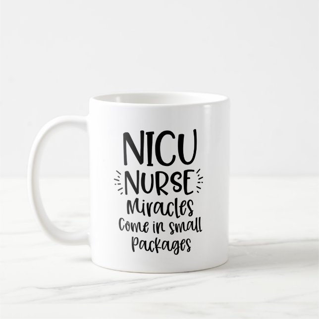Geschenk NICU Krankenschwesterkaffee-Tassenzitat Kaffeetasse (Links)