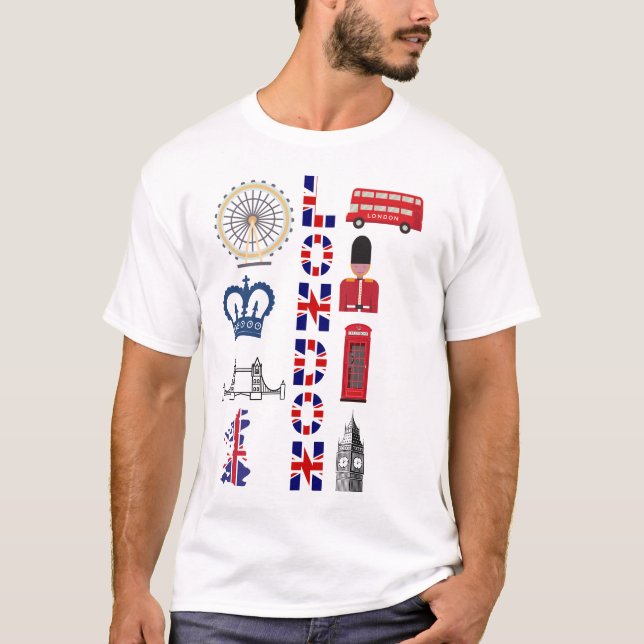 Geschenk oder Andenken aus London T-Shirt (Vorderseite)