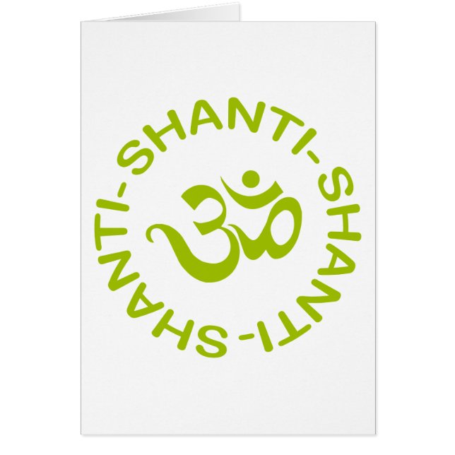 Geschenk OM Shanti Shanti Shanti (Vorne)