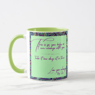 Geschenk personalisierte Umarmung für BabySchweste Tasse