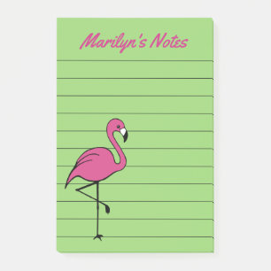 Geschenk Post-it-Notizblock rosa Flamingo To-Do-Li Post-it Klebezettel