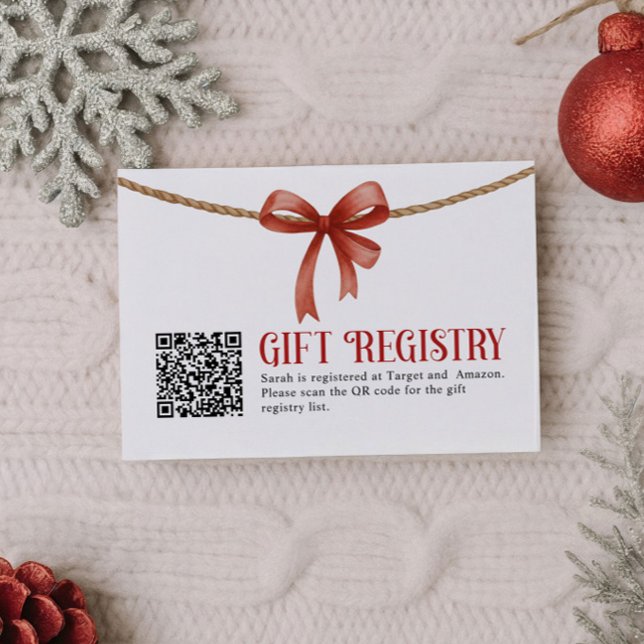 Geschenk-QR-Code-Registrierungskarte Begleitkarte (Von Creator hochgeladen)