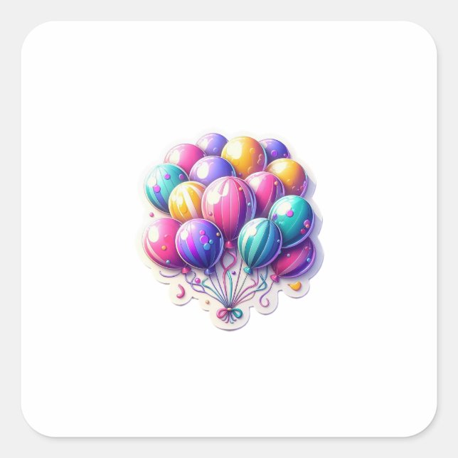 GESCHENK QUADRATISCHER AUFKLEBER (Vorderseite)