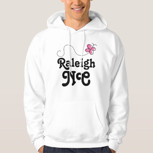 Geschenk Raleighs NC Hoodie (Vorderseite)