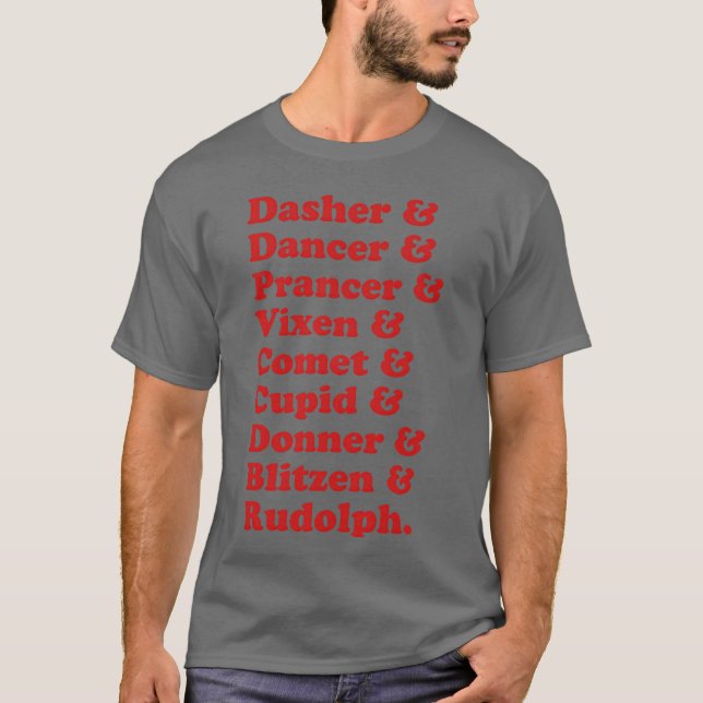 Geschenk Rein Names T-Shirt (Vorderseite)