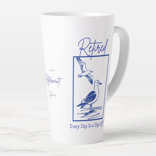 Geschenk Rentner-Reisemug Milchtasse (Rechte Ecke)