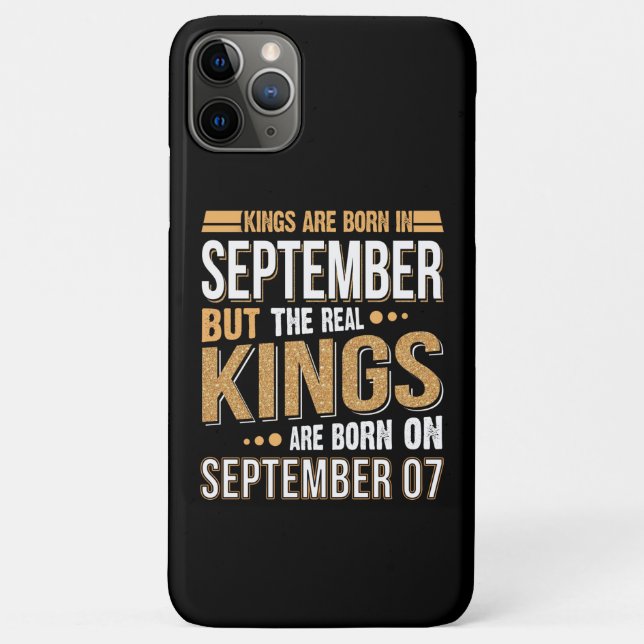 Geschenk September | Könige sind im September 07 G Case-Mate iPhone Hülle (Rückseite)