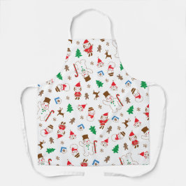 Geschenk süße Weihnachtsfeiertags-Kekse Familie Schürze