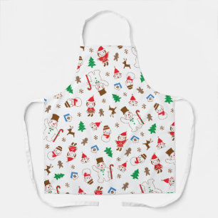 Geschenk süße Weihnachtsfeiertags-Kekse Familie Schürze