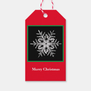 Geschenk Tag Merry Christmas Bentley Snowflake Geschenkanhänger