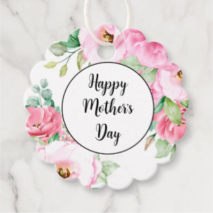 Geschenk Tag Pink Blumenmutter Tag Geschenkanhänger