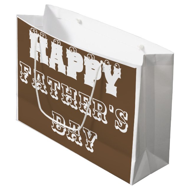 Geschenk-Tasche FÜR Väter Große Geschenktüte (Vorderseite Schrägansicht)