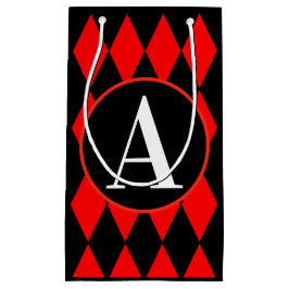 Geschenk-Tasche - kleiner, glatter HARLEKIN u. Kleine Geschenktüte