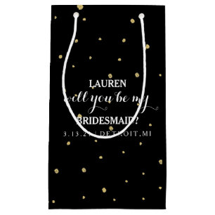 Geschenk-Tasche - sind Sie mein Brautjungfer Kleine Geschenktüte