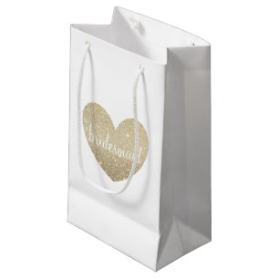 Geschenk-Tasche - tolle Brautjungfer des Herzens Kleine Geschenktüte