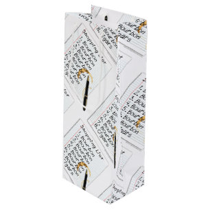 GESCHENK-TASCHEN - BOURBON-LIEBHABER-EINKAUFSLISTE GESCHENKTÜTE FÜR WEINFLASCHEN