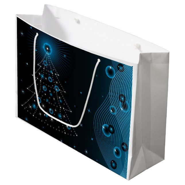 Geschenk-Taschen-frohe Weihnachten Große Geschenktüte (Vorderseite Schrägansicht)