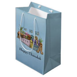 Geschenk-Taschen Jerusalems Chanukah Mittlere Geschenktüte