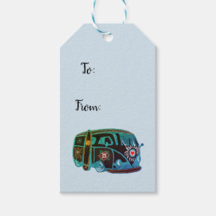 Geschenk-Umbau Hippie Van Art Custom Geschenkanhänger