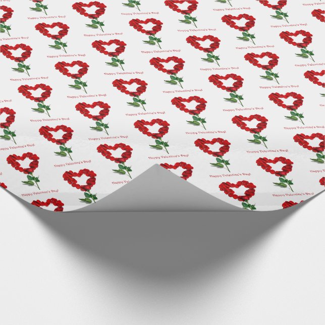 Geschenk-Verpackung Rosen-Blumenblattglückliche Geschenkpapier (Ecke)