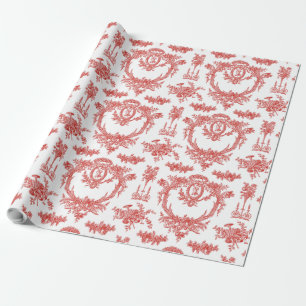 Geschenk-Verpackungs-Rolle Marie Toile strawberry2 Geschenkpapier