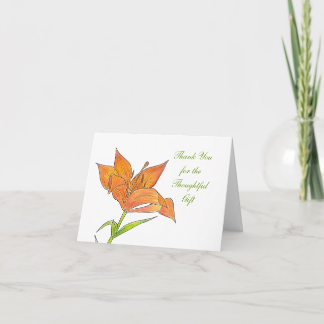 Geschenk Vielen Dank Karte (Vorderseite)