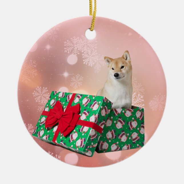 Geschenk von Barkley Verzierung Keramikornament (Vorne)