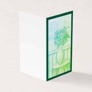 Geschenk von Blume - Grün