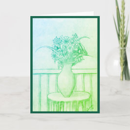 Geschenk von Blume - Grün