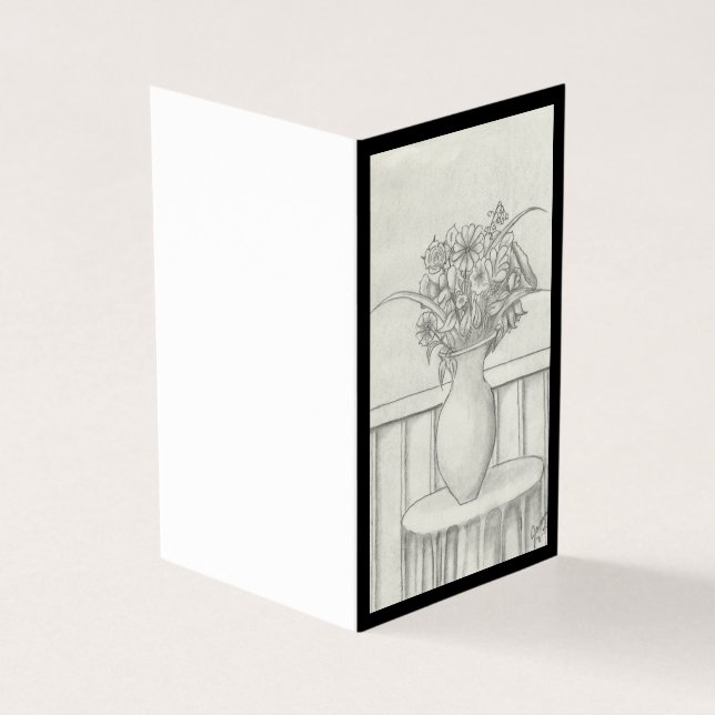 Geschenk von Blume - Schwarz (Vorderseite)