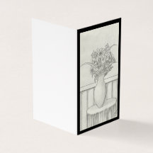 Geschenk von Blume - Schwarz