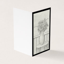 Geschenk von Blume - Schwarz