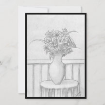 Geschenk von Blume - Schwarz