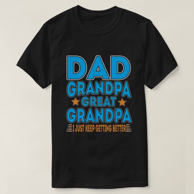 Geschenk von Grandkids Vater Opa Großoper Opa T-Shirt (Design vorne)