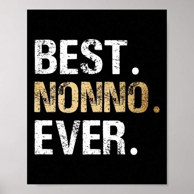 Geschenk von Grandtochter Grandson Best Nonno Poster (Vorne)