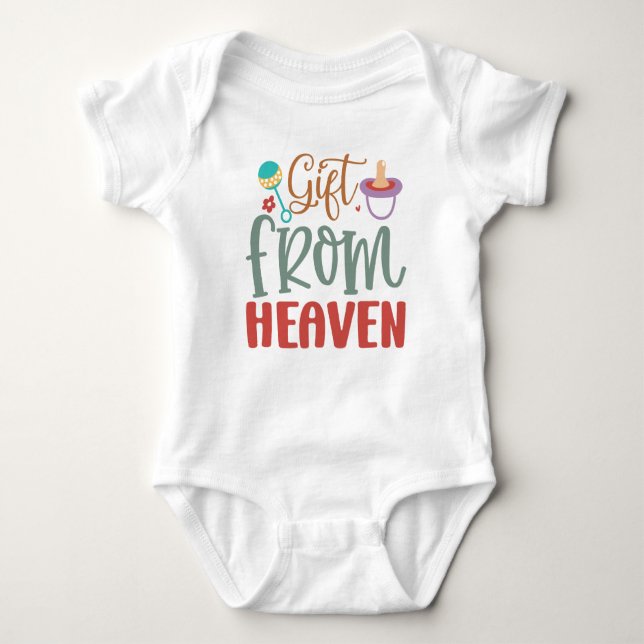 Geschenk von Heaven - Baby Bodysuit Baby Strampler (Vorderseite)