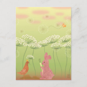 Geschenk von Königin Anne's Spitzen-Illustration P Postkarte