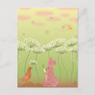 Geschenk von Königin Anne's Spitzen-Illustration P Postkarte