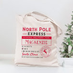 Geschenk von Santa Personalisiert Weihnachten Tote<br><div class="desc">Dieses schöne Design kann auf Ihre Lieblingsfarbenkombinationen zugeschnitten werden. Macht ein großartiges Geschenk! In unserem Shop finden Sie stilvolle Schreibwaren und Geschenke: www.berryberrysweet.com.</div>
