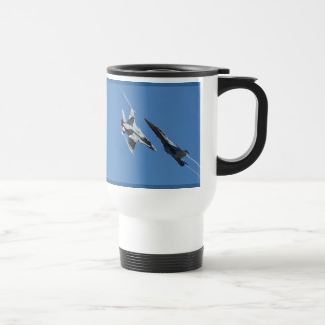 Geschenk von Supersonic Airforce Jet-Fighter Desig Reisebecher (Rechts)