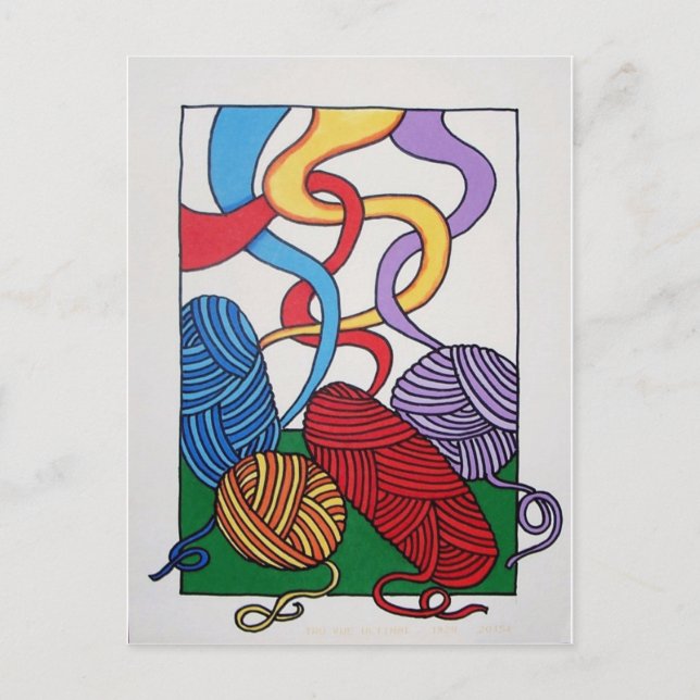 Geschenk von Wolle von Piliero Postkarte (Vorderseite)