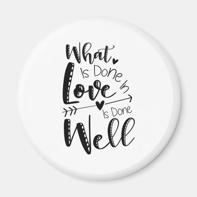 Geschenk, was in der Liebe gemacht wird Magnet (Vorne)