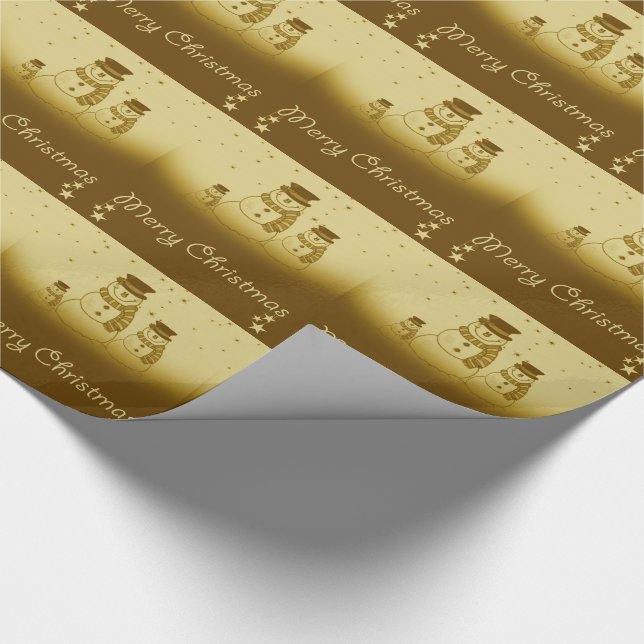 Geschenk Wrap/Snowman Geschenkpapier (Ecke)