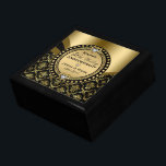 Geschenk zum 50. Hochzeitstag Erinnerungskiste<br><div class="desc">Dieses elegante schwarz-goldene 50-jährige Hochzeitjubiläum-Design ist ein perfektes Jubiläumsgeschenk für Eltern oder Freunde.</div>