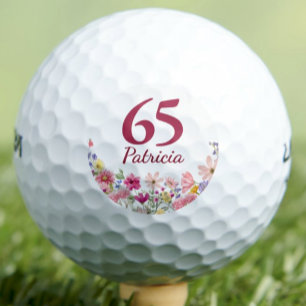Geschenk zum 65. Geburtstag für sie, personalisier Golfball