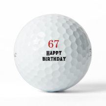 Geschenk zum 67. Geburtstag Golfbälle