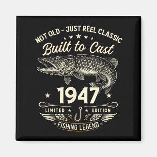 Geschenk zum 79. Geburtstag Angeln Männer Original Magnet