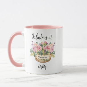 Geschenk zum 80. Geburtstag für Frauen, Personalis Tasse