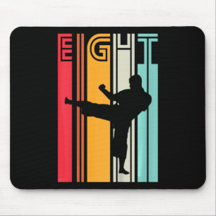 Geschenk zum 8. Geburtstag Karate Retro Taekwondo Mousepad
